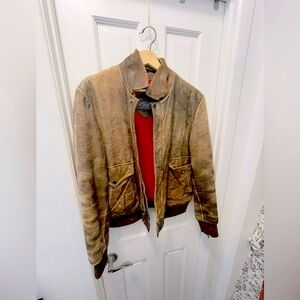 Vintage Lord & Taylor Men's Brown Leather Jacket